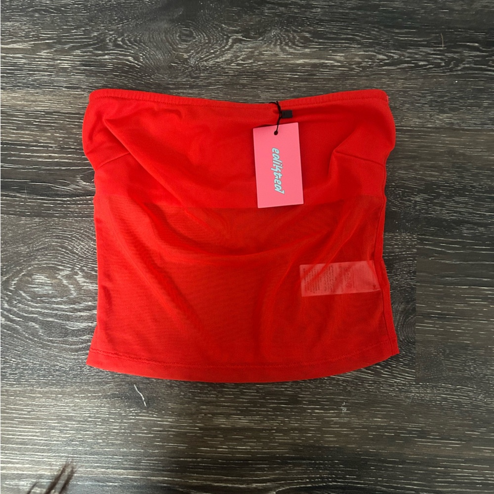 Edikted Red Tube Top